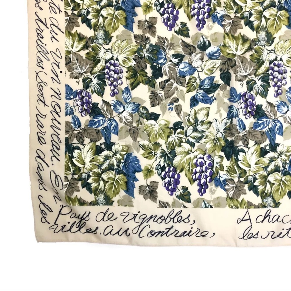 AUTH Christian Dior Grapes Motif Scarf - Picture 3 of 7